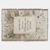 Sie liebt zu gerne Bücher, Blumenkohl | Little W Decke (Vorderseite)