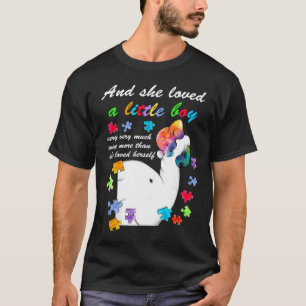 Sie liebte ein kleines, sehr elegantes Autismus-Aw T-Shirt