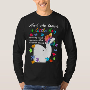 Sie liebte ein kleines, sehr elegantes Autismus-Aw T-Shirt