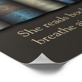 Sie liest Bücher für Live Book Lover Poster (Ecke)