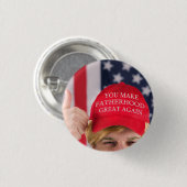 Sie machen die Vaterschaft wieder groß für Trump Button (Vorne & Hinten)