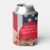 Sie machen die Vaterschaft wieder groß für Trump Dosenkühler (Kanne Vorderseite)