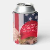 Sie machen die Vaterschaft wieder groß für Trump Dosenkühler (Kanne Rückseite)