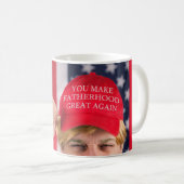 Sie machen die Vaterschaft wieder zu einem Trump-H Kaffeetasse (VorderseiteRechts)