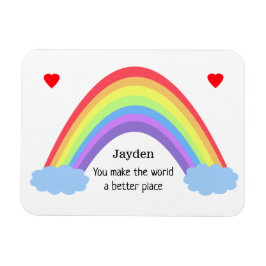 Sie machen die Welt zu einem besseren Ort, Regenbo Magnet
