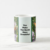 Sie machen die Welt zu einem wunderschönen Monarch Kaffeetasse (Mittel)