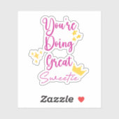 Sie machen ein tolles, Inspirierend Angebot Aufkleber (Blatt)