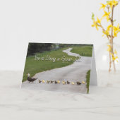 Sie machen eine tolle Job Grußkarte Karte (Gelbe Blume)