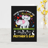 Sie machen eine tolle Job Mommy Karte (Gelbe Blume)