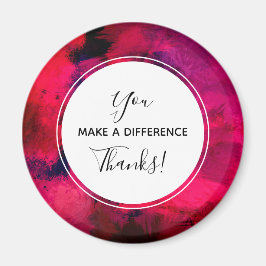 Sie machen einen Unterschied dunkelrot und Lila Ab Magnet