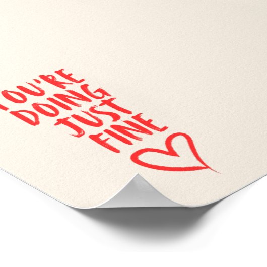 Sie machen einfach Art Print Poster (Ecke)