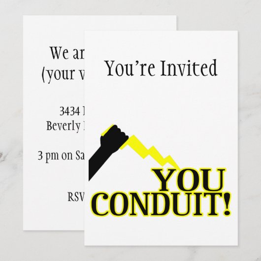 Sie machen einladung (Vorne/Hinten)