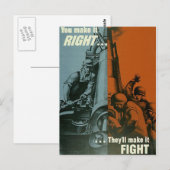 Sie machen es richtig Postkarte (Vorne/Hinten)