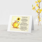 "SIE" MACHEN ***FREUNDE SEIN*** PERFEKT KARTE (Gelbe Blume)