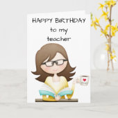 SIE MACHEN "ICH GLÜCKLICH" ***LEHRER*** AM GEBURTS KARTE (Gelbe Blume)