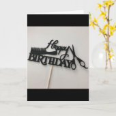 **SIE MACHEN IMMER DEN CUT** BARBER ODER HAARSTYLI KARTE (Gelbe Blume)