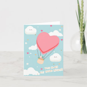 Sie machen mein Herz schweben - Valentine Dankeskarte