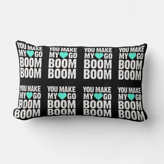 ***SIE MACHEN MEIN HERZEN ZU BOOM*** PILLOW LENDENKISSEN (Vorderseite)