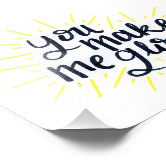 Sie machen mich glänzend fotodruck (Ecke)