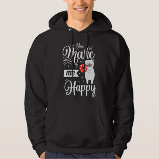 Sie machen mich glücklich Hund Lieben Donut Valent Hoodie
