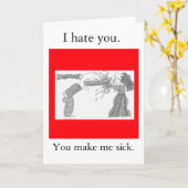 Sie machen mich krank karte (Gelbe Blume)