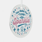 Sie machen unsere Truppe spärlich Ornament Aus Metall (Vorderseite Rechts)