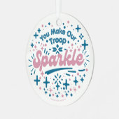 Sie machen unsere Truppe spärlich Ornament Aus Metall (Vorderseite links)