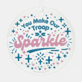 Sie machen unsere Truppe spärlich Ornament Aus Metall (Rückseite)