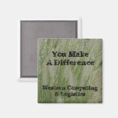 Sie machen Unterschiede Wüstengras dank Mitarbeite Magnet (Vorderseite/Rückseite)