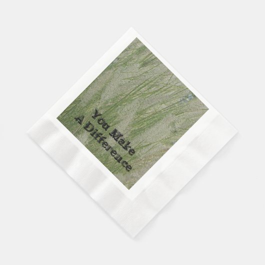 Sie machen Unterschiede Wüstengras dank Mitarbeite Serviette (Ecke)