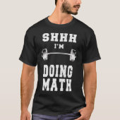 Sie macht Mathe-Heft, lustige Fitness T-Shirt (Vorderseite)