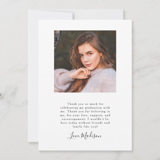 Sie machte die Ankündigung von Arch Abschluss (Rückseite)