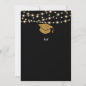Sie machte eine Graduierungsparty Einladung (Rückseite)