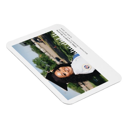 Sie machte es Abschluss Ankündigung Magnet (Rechte Seite)