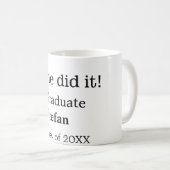 Sie machte es graduiert hinzufügen Namen Klasse vo Kaffeetasse (VorderseiteRechts)