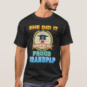 Sie machte es stolz Grandpap eines Graduate Gradu T-Shirt (Vorderseite)