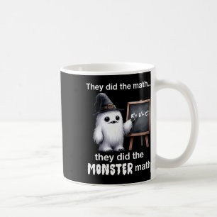Sie machten das Monster Mathe Yeti Funny Halloween Kaffeetasse