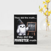 Sie machten das Monster Mathe Yeti Funny Halloween Karte (Gelbe Blume)