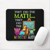 Sie machten die Mathematik, die sie dem Monster-Ma Mousepad (Mit Mouse)