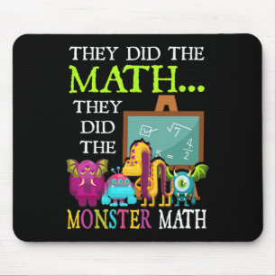 Sie machten die Mathematik, die sie dem Monster-Ma Mousepad