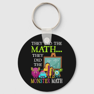 Sie machten die Mathematik, die sie dem Monster-Ma Schlüsselanhänger