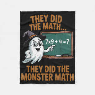 Sie machten Monster-Mathe-Lehrer-Halloween-Kostüm Fleecedecke