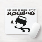 sie mag es seitlich DRIFTwith AUTO 2 Mousepad (Mit Mouse)