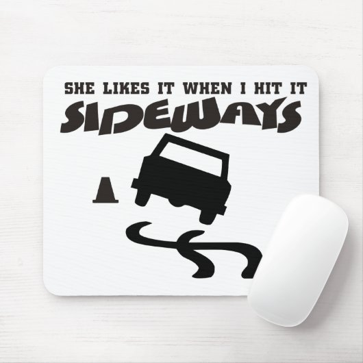 sie mag es seitlich DRIFTwith AUTO 2 Mousepad (Mit Mouse)