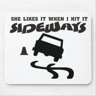 sie mag es seitlich DRIFTwith AUTO 2 Mousepad