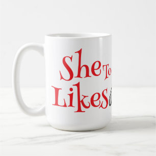 Sie mag löffeln kaffeetasse