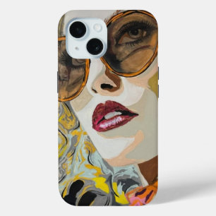 "Sie mag Pina Coladas" Gemälde auf einem Case-Mate iPhone Hülle