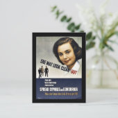 Sie mag sauber aussehen - aber postkarte (Stehend Vorderseite)