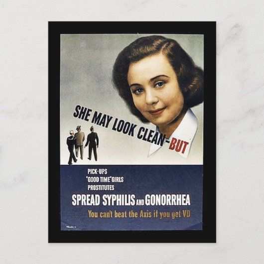 Sie mag sauber aussehen - aber postkarte (Vorderseite)