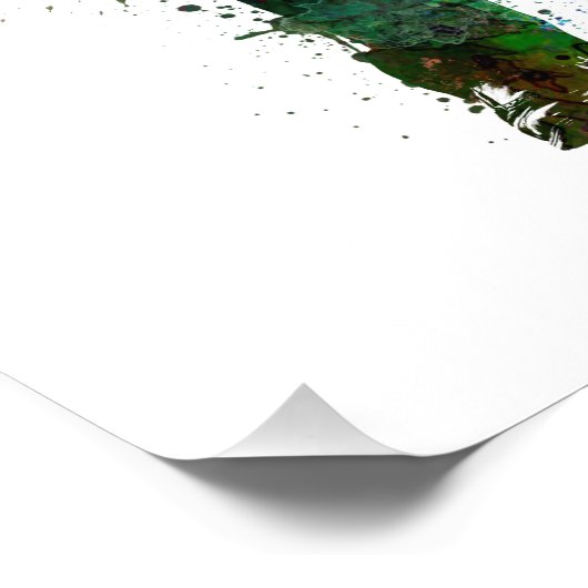 sie man silhouette putting zu golfer fotodruck (Ecke)